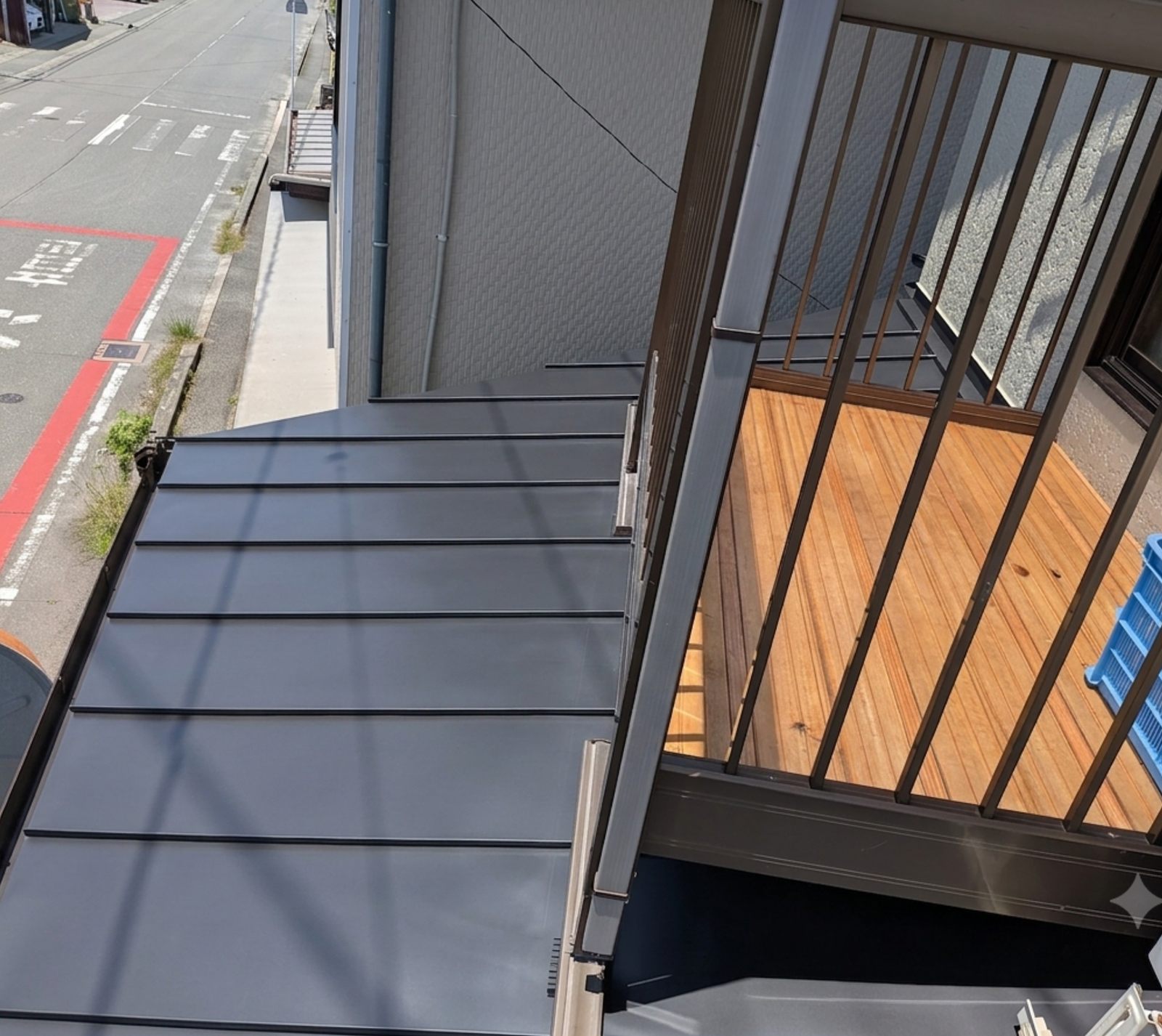 屋根の施工後