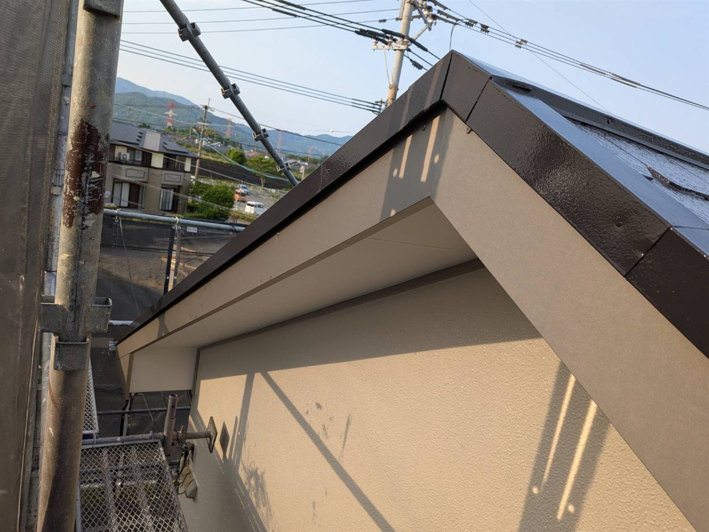 軒先の塗装仕上げ